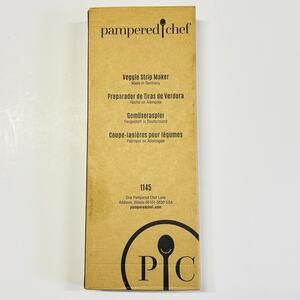 NEW in Box Pampered Chef Veggie Strip Maker 1145 Shredder Grater NIB Sealed.
